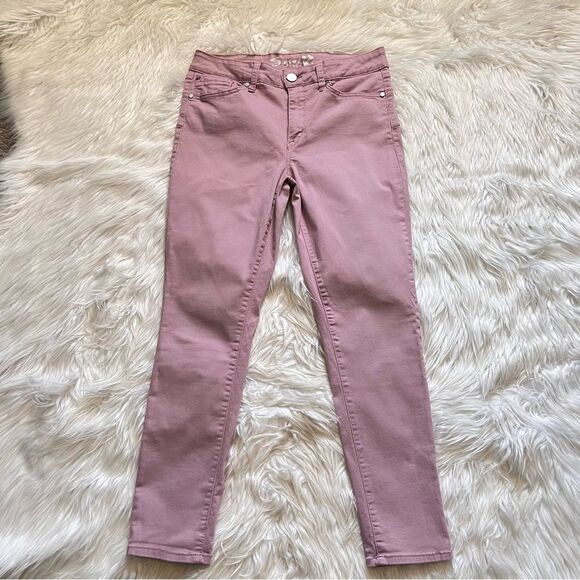 Seven7 High Rise Skinny Women's Size 10 Dusty Pink Denim Jeans - Picture 1 of 12